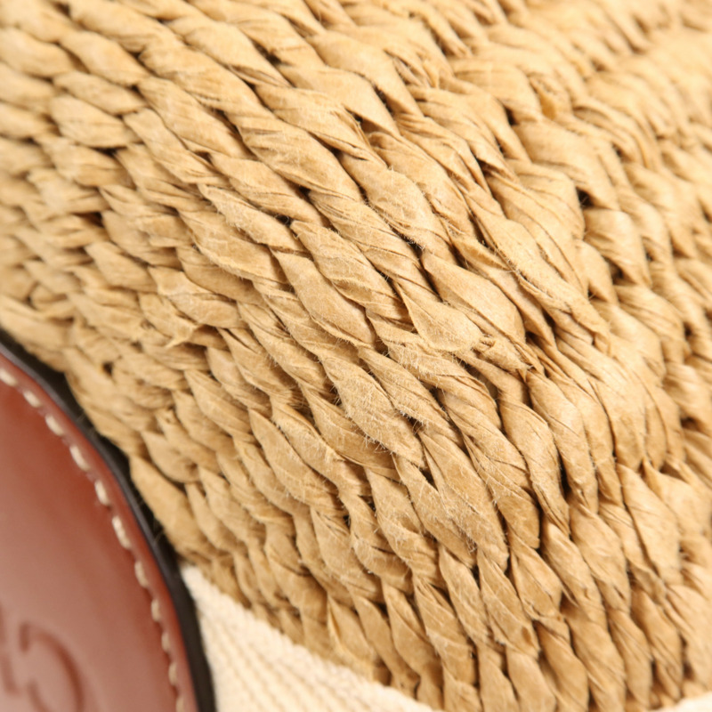 Chloe Raffia Woody Basket Bag金扣手挽肩背兩用袋-11