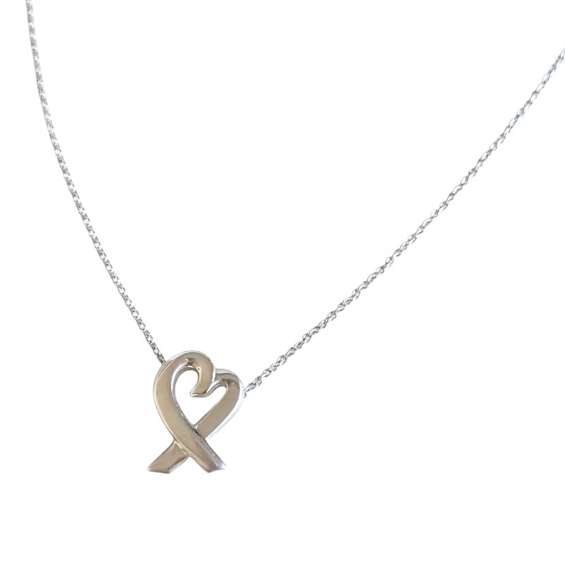 TIFFANY & CO. Paloma Picasso 純銀 愛心 項鏈-0