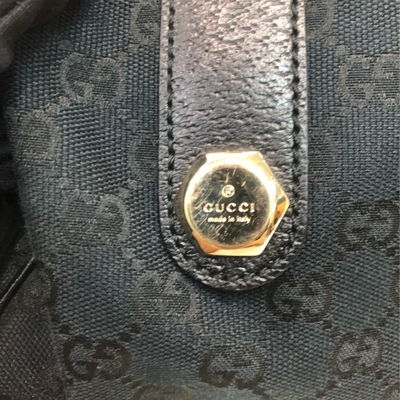 Gucci 黑色布面手提包 XB746-10