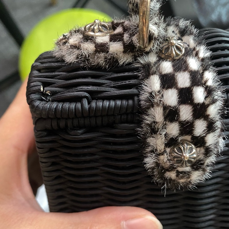 克羅心 黑銀限量picnic dolly bag-21