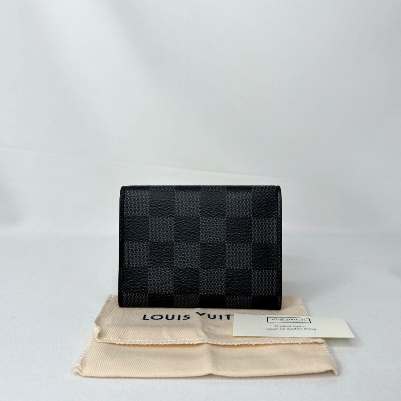 LV Enveloppe黑棋盤卡片套-1