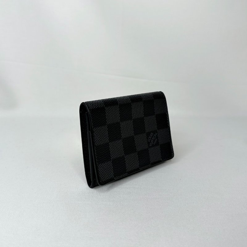 LV Enveloppe黑棋盤卡片套-3