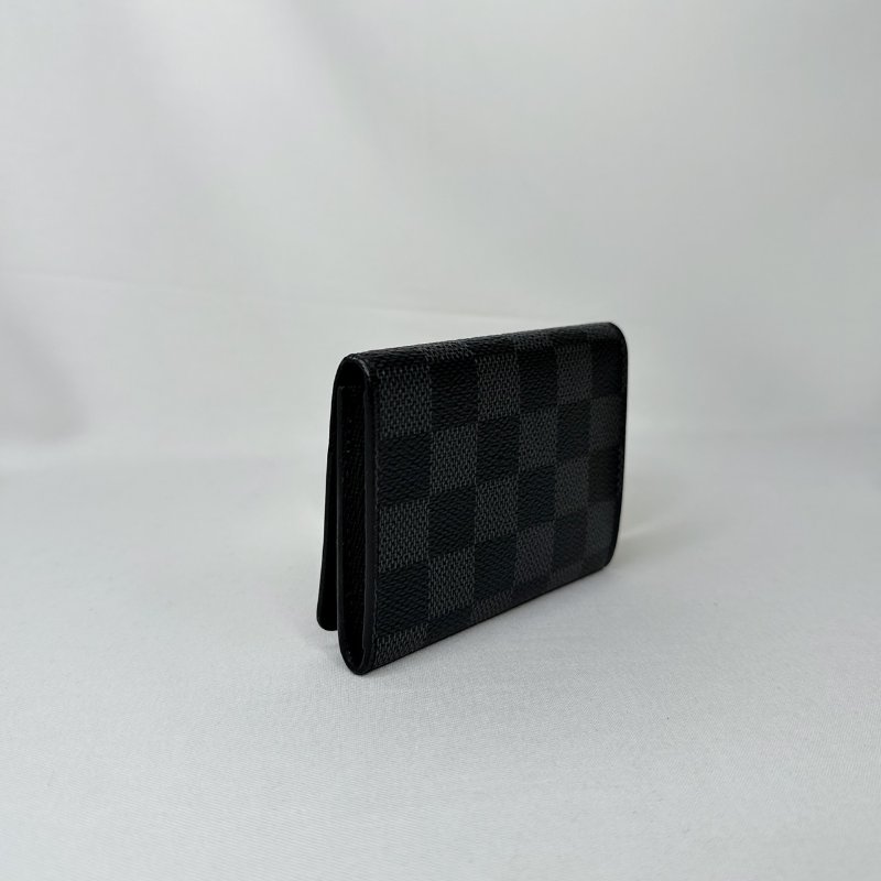 LV Enveloppe黑棋盤卡片套-6