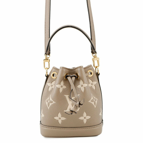 Louis Vuitton 手提包 雙色 Monogram Empreinte Nano Noe M46291 兩用肩背包