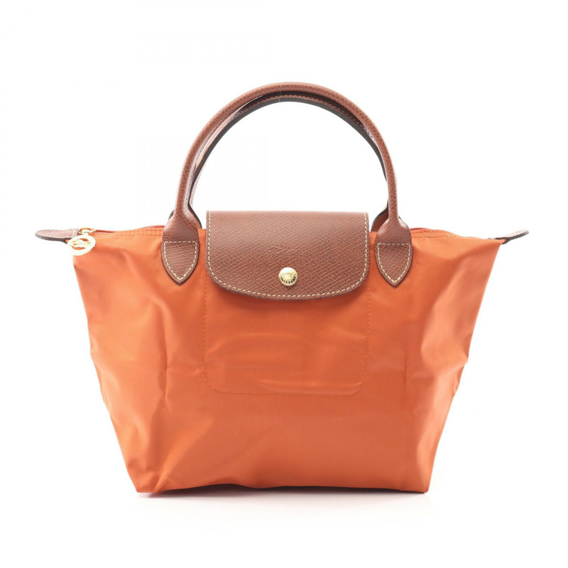 Longchamp Le Pliage S 托特包 L1621089P97 尼龍皮革 橙棕色 全新 女款-0
