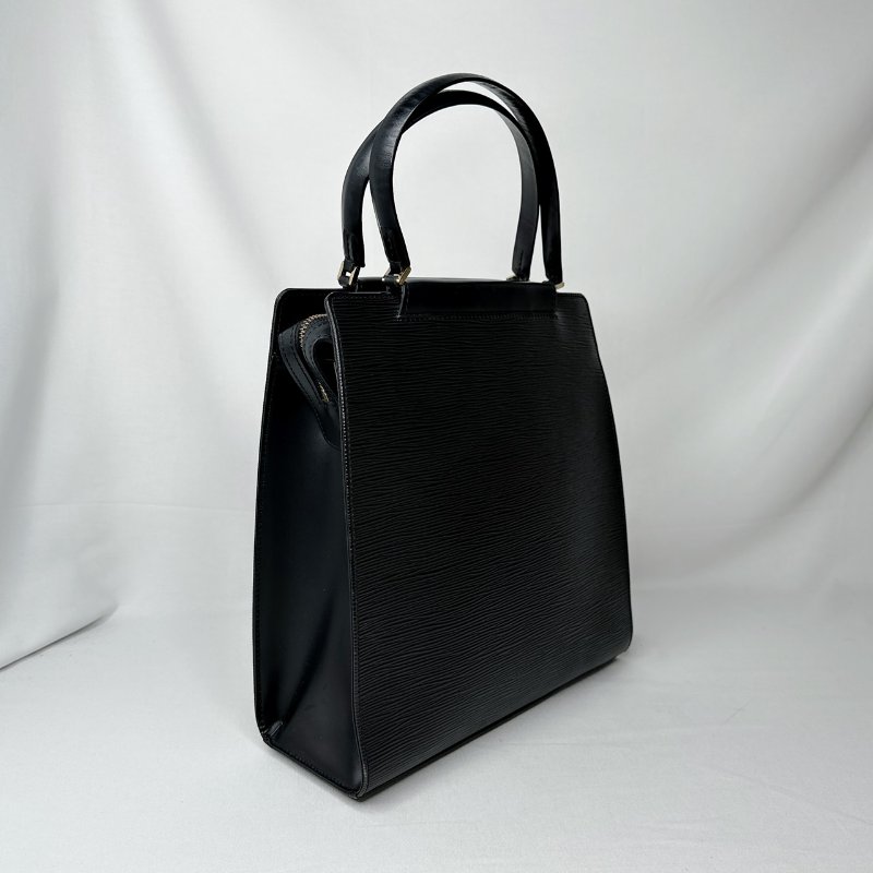 LV EPI黑色水波紋手提包-6
