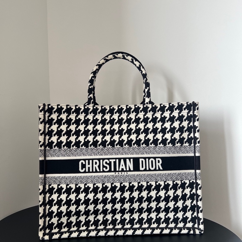 Dior tote千鳥格手提包 大號-1