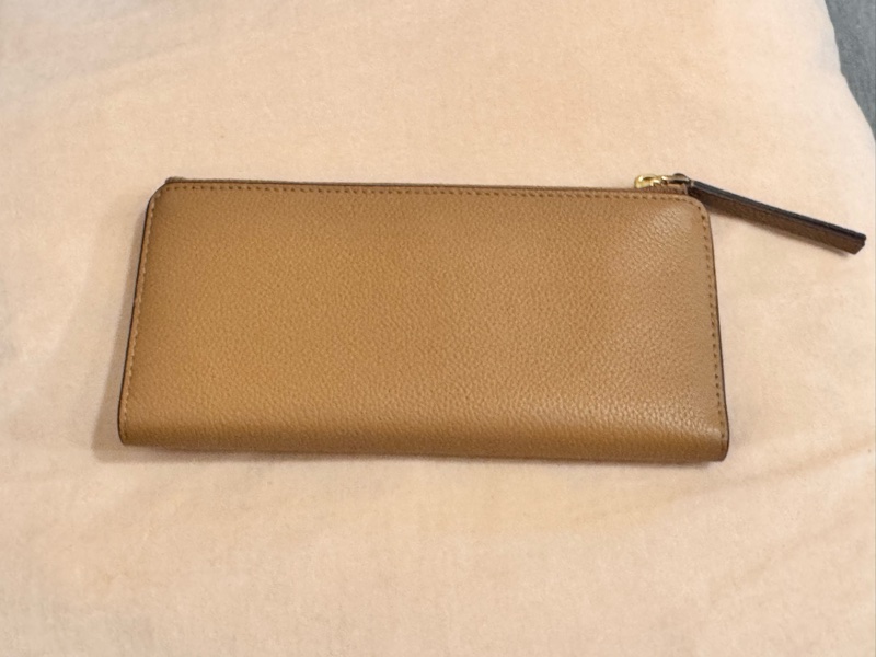 (暫售)Tory Burch兩折長夾 TB長夾 錢包 卡其色-1