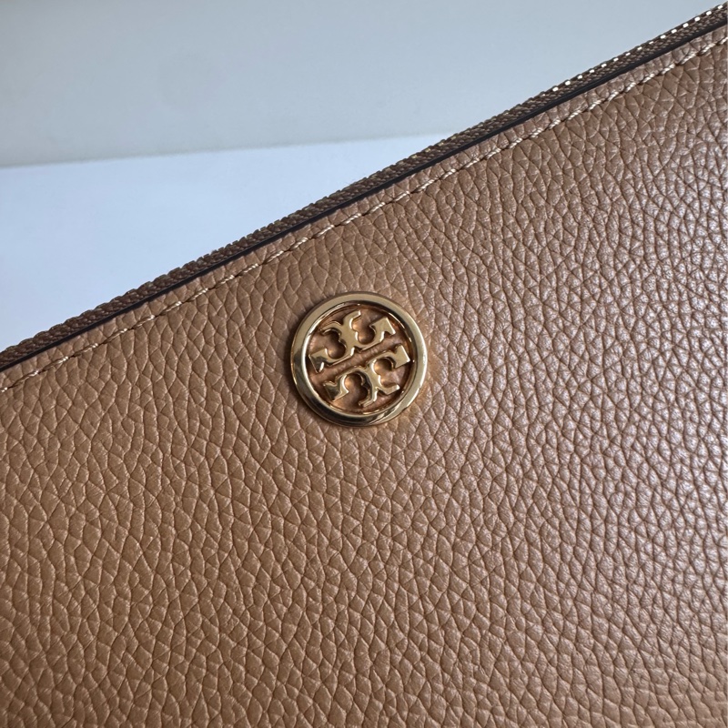 (暫售)Tory Burch兩折長夾 TB長夾 錢包 卡其色-2