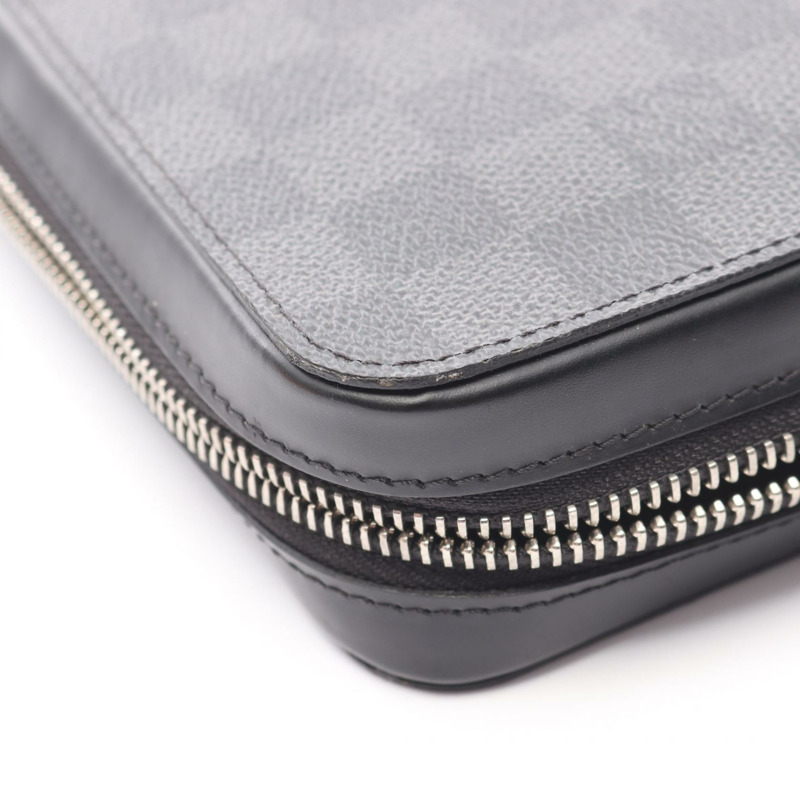 路易威登 Zippy XL Around 長版皮夾 N41503 皮革 Damier Graphite 帆布-7