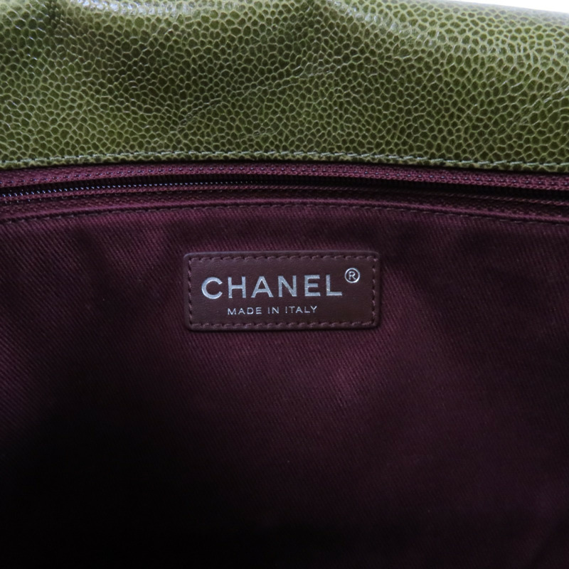 CHANEL 牛皮皮革Shoulder Bag銀扣鏈帶肩背袋-5