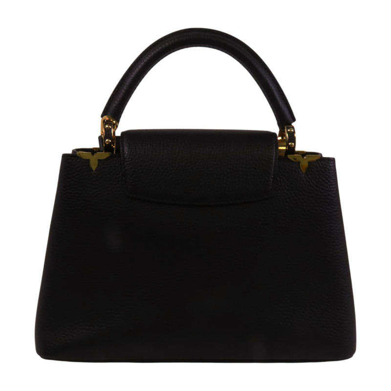 LOUIS VUITTON Taurillon Leather Capucines MM金扣手挽肩背兩用袋-1