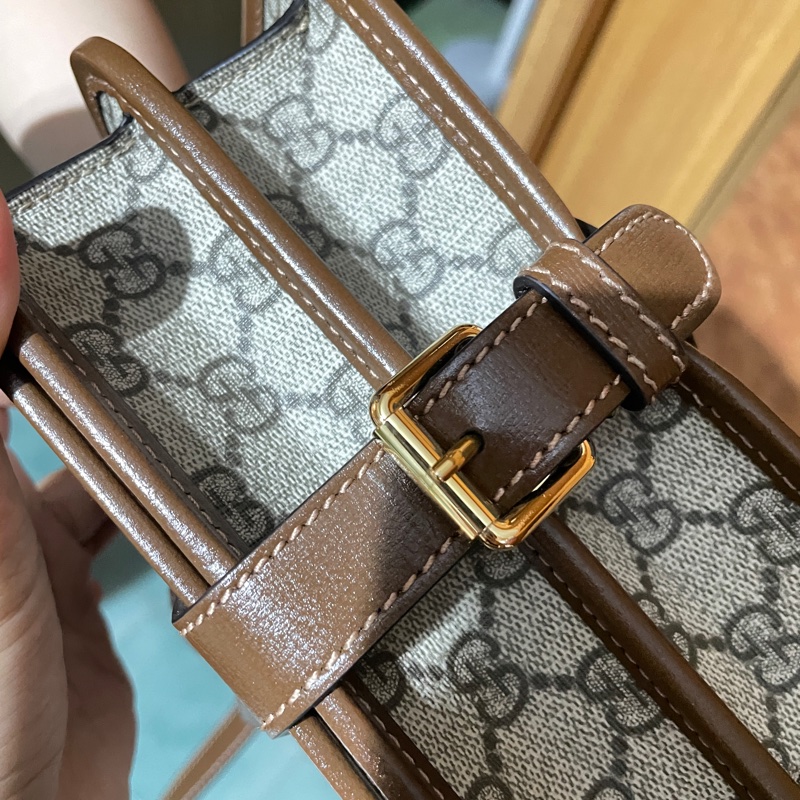 GUCCI 馬鞍雙層肩背包-4