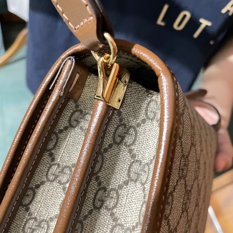 GUCCI 馬鞍雙層肩背包-9