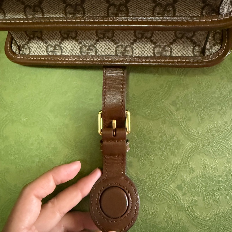 GUCCI 馬鞍雙層肩背包-12