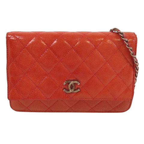 CHANEL 牛皮皮革WOC Wallet On Chain鏈帶肩背袋