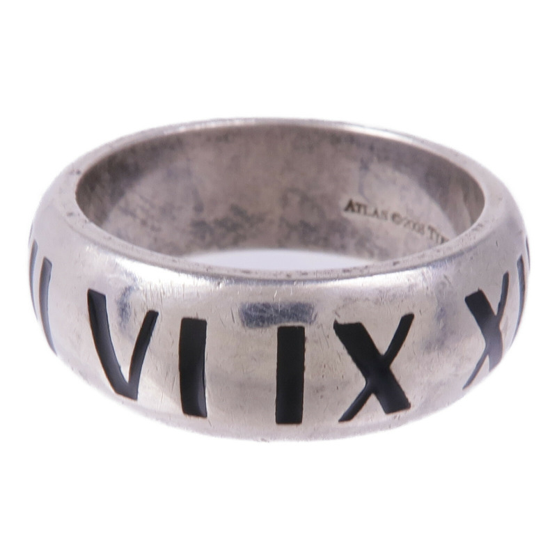 TIFFANY&CO 925純銀Atlas Ring 2003戒指US#8.75-2