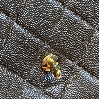 CHANEL 香奈兒 CN 綠 金粒紋 手提包 文件包 公事包 斜背包 文件包-30
