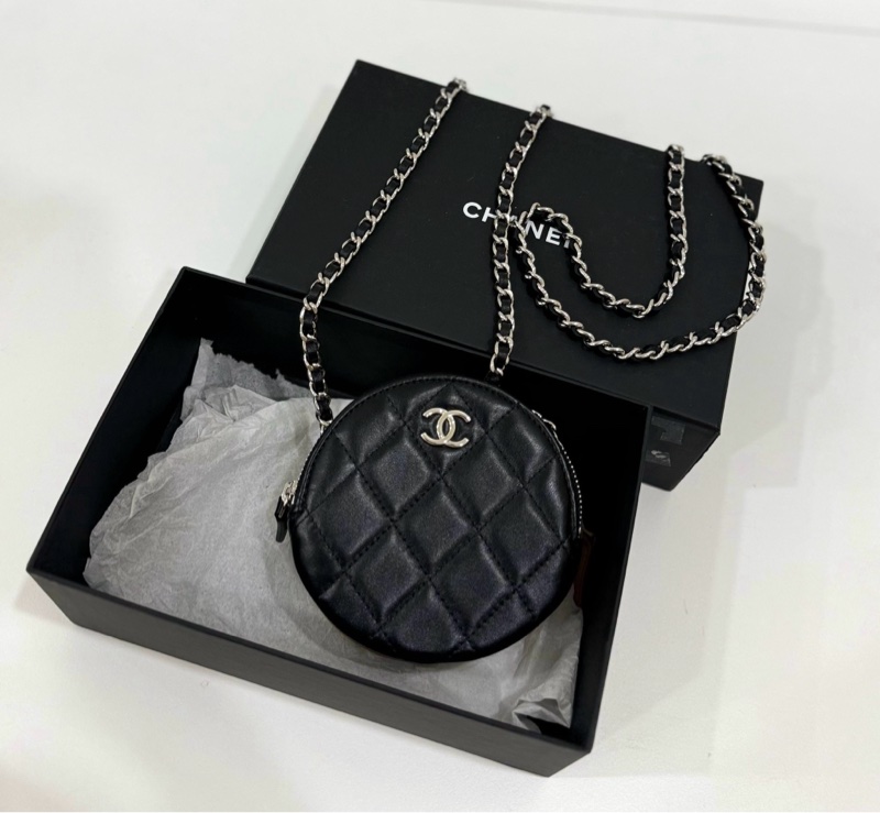 chanel 圓餅 三層包 三色 斜背包 肩背包 圓餅包 側背包 手提包 小廢包 廢包-8