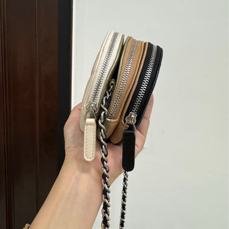chanel 圓餅 三層包 三色 斜背包 肩背包 圓餅包 側背包 手提包 小廢包 廢包-10
