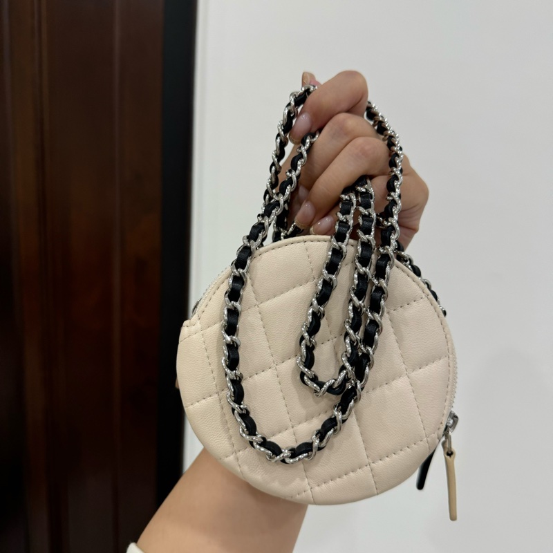 chanel 圓餅 三層包 三色 斜背包 肩背包 圓餅包 側背包 手提包 小廢包 廢包-16