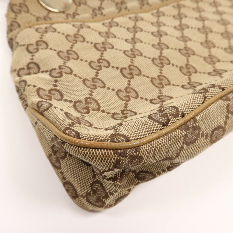 GUCCI 帆布Shoulder Bag金扣肩背袋-5