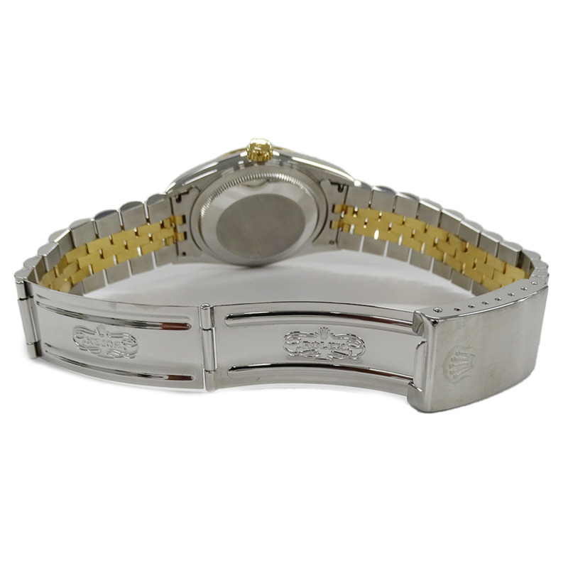Rolex Datejust 16233 W 編號男士自動腕錶,不鏽鋼、金色和黃色拋光-3