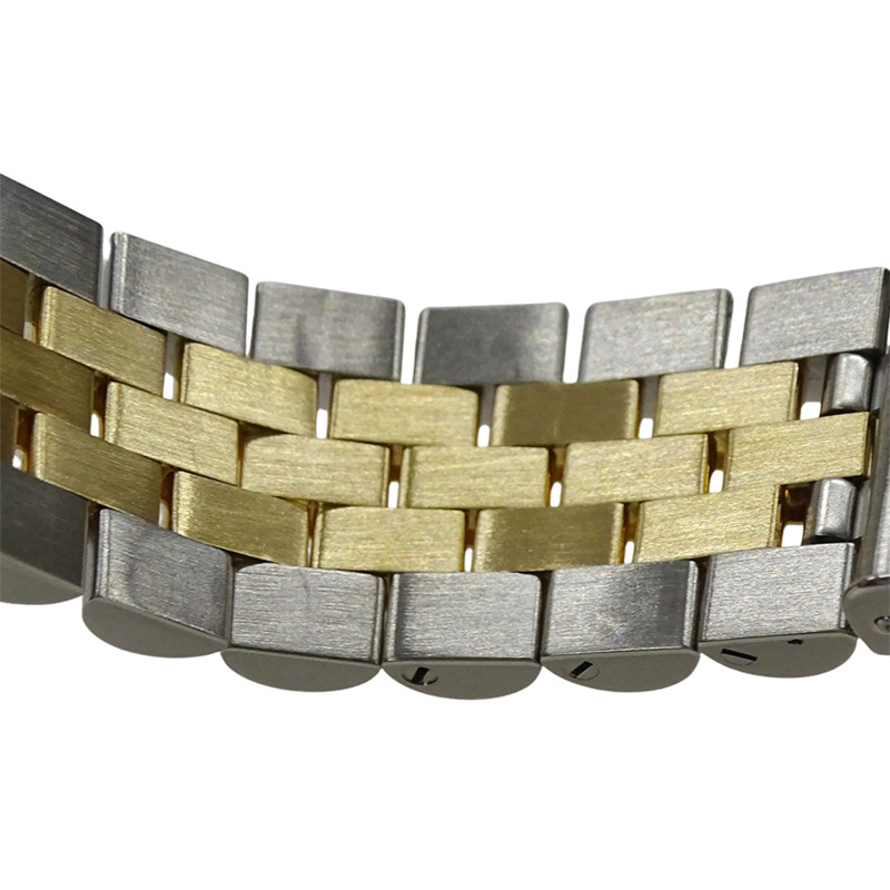 Rolex Datejust 16233 W 編號男士自動腕錶,不鏽鋼、金色和黃色拋光-8