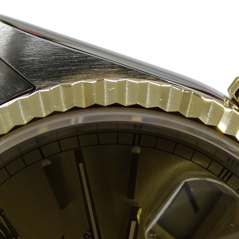 Rolex Datejust 16233 W 編號男士自動腕錶,不鏽鋼、金色和黃色拋光-14