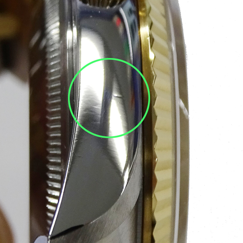 Rolex Datejust 16233 W 編號男士自動腕錶,不鏽鋼、金色和黃色拋光-15