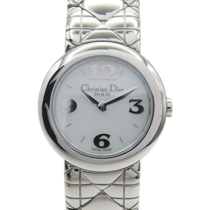 白色錶盤 不鏽鋼 腕錶 D84-100【Dior 迪奧】 D84-100-0