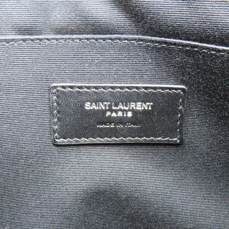 黑色 牛皮 手拿包【SAINT LAURENT 聖羅蘭】 462361-5
