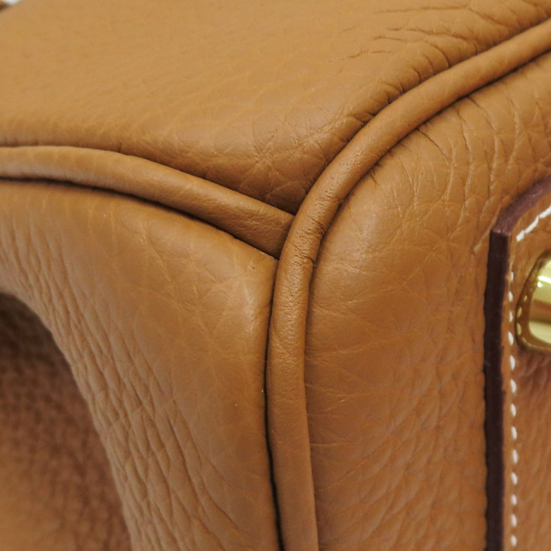 金棕色 Togo牛皮 Birkin 30 柏金包 手提包 金扣 W刻【HERMES 愛馬仕】 W刻/Gold-10