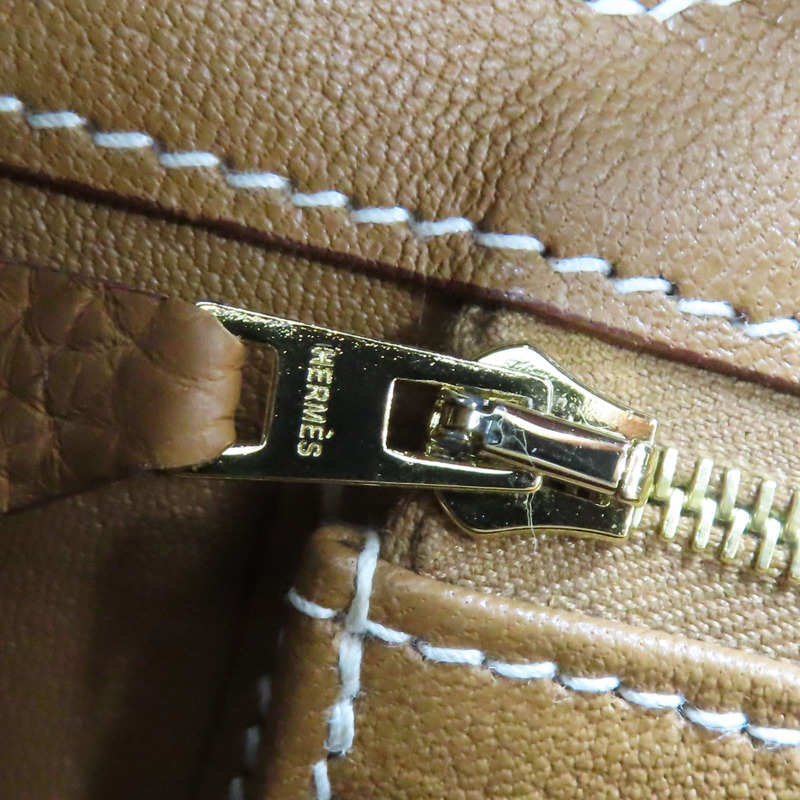 金棕色 Togo牛皮 Birkin 30 柏金包 手提包 金扣 W刻【HERMES 愛馬仕】 W刻/Gold-14