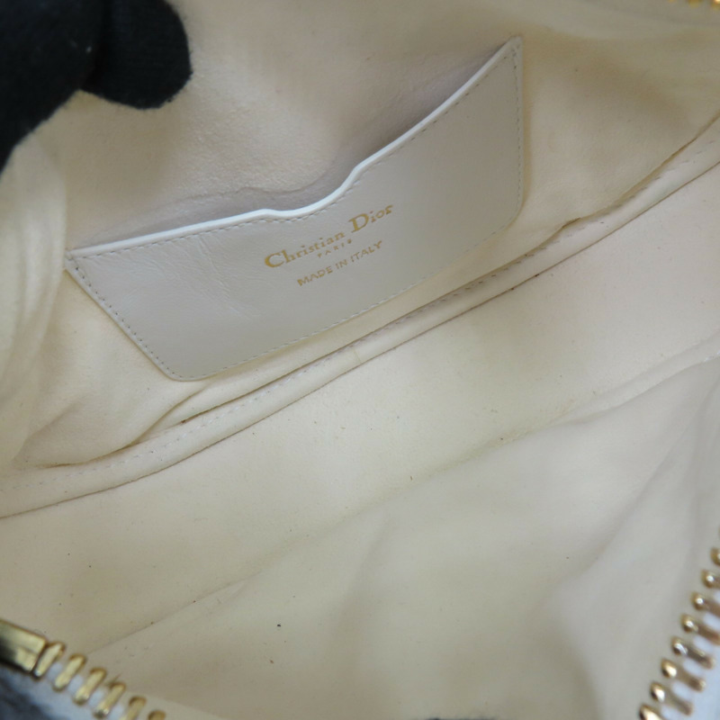 白色羊皮 Vibe hobo 肩背包 [Dior 迪奧]-4