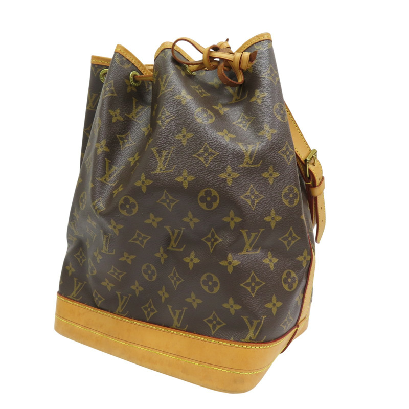 棕色 原花帆布 Noe 水桶包 水桶包 肩背包【LOUIS VUITTON LV 路易威登】 M42224-2
