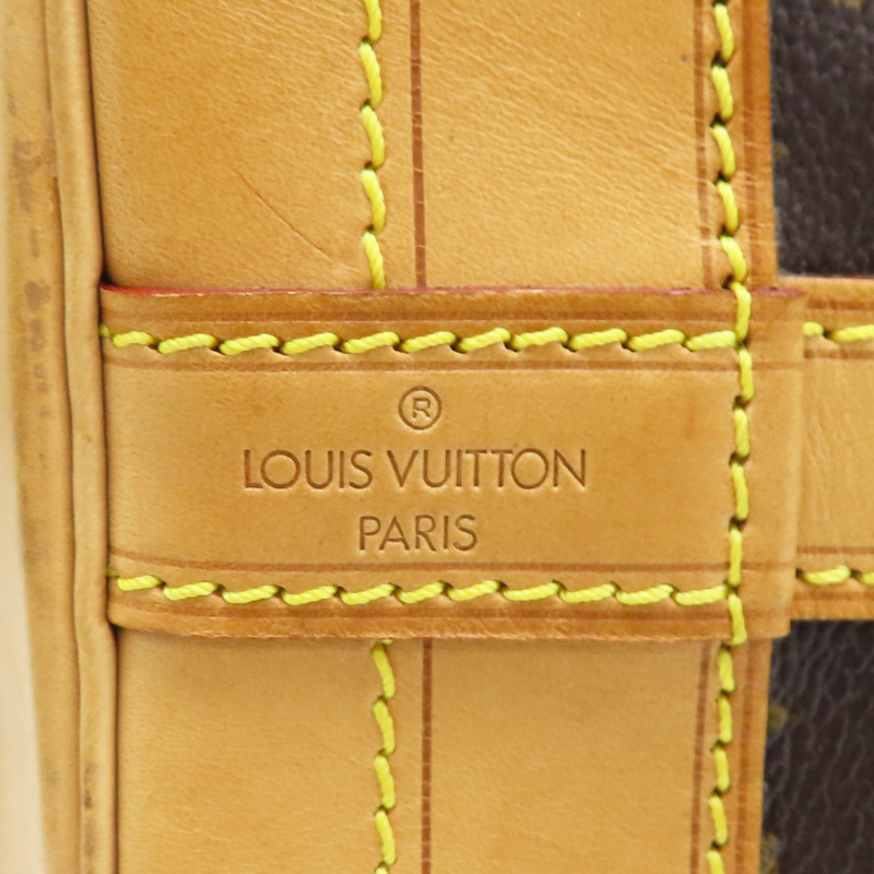 棕色 原花帆布 Noe 水桶包 水桶包 肩背包【LOUIS VUITTON LV 路易威登】 M42224-5