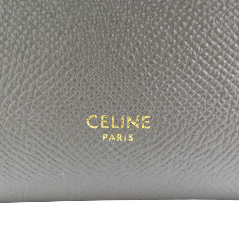 灰色 牛皮 Belt Pico 肩背包【CELINE 賽琳】-5