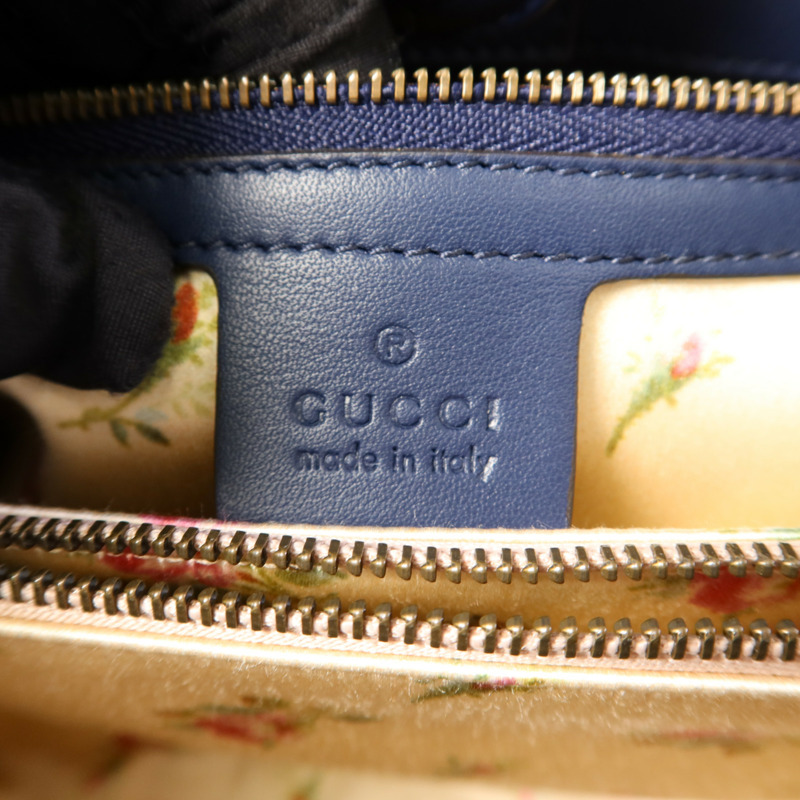 GUCCI 牛仔布Marmont Matelasse金扣手挽肩背兩用袋-6