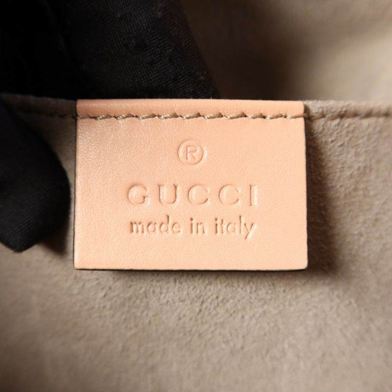 GUCCI 牛皮皮革GG Marmont Bucket Bag金扣肩背袋-6