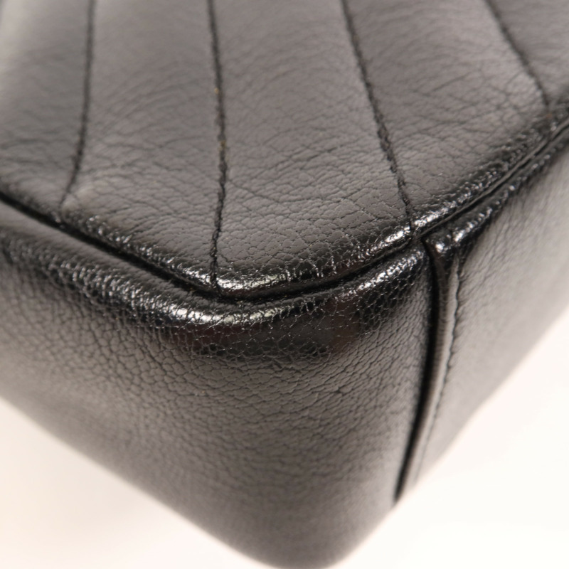 CHANEL 牛皮皮革Coco Mark Quilted Flap金扣鏈帶肩背袋-14