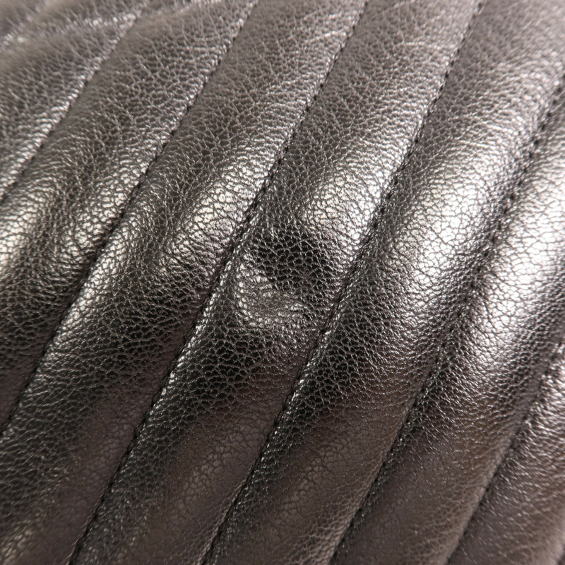 CHANEL 牛皮皮革Coco Mark Quilted Flap金扣鏈帶肩背袋-15