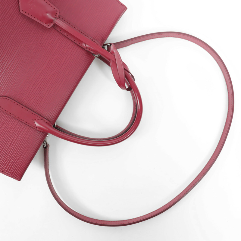 LOUIS VUITTON Epi Marly MM銀扣手挽肩背兩用袋-7