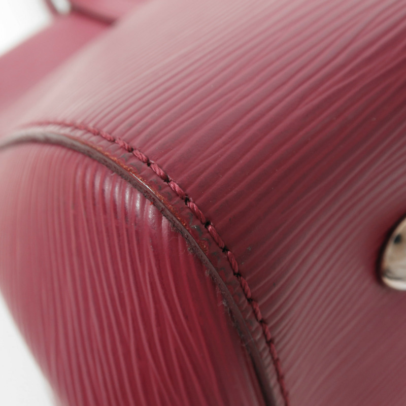 LOUIS VUITTON Epi Marly MM銀扣手挽肩背兩用袋-12