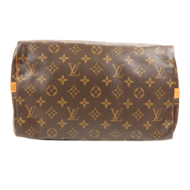 LOUIS VUITTON Monogram Speedy Bandouliere 30金扣手挽肩背兩用袋-3