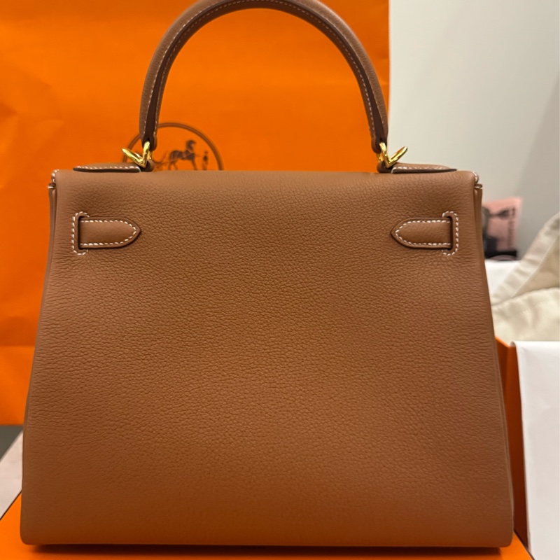 (2025) Hermes Kelly 28 Togo Retourne Gold Leather and hardwares-5