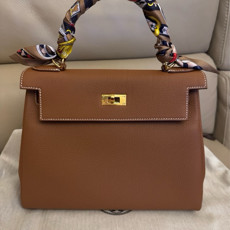 (2025 K stamp) Hermes Kelly 28 Togo Retourne Gold Leather and hardwares-0