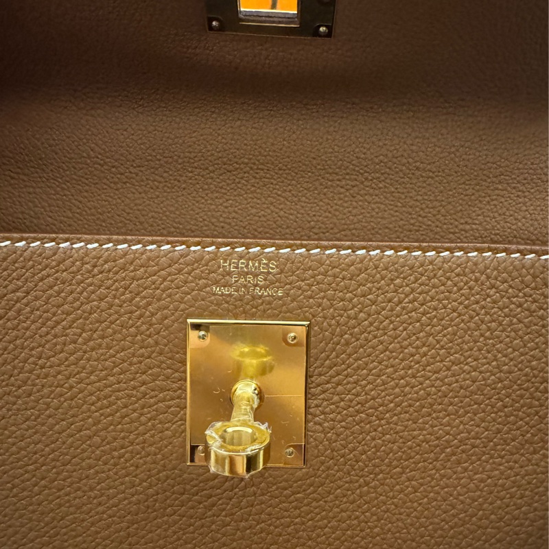 (2025 K stamp) Hermes Kelly 28 Togo Retourne Gold Leather and hardwares-3