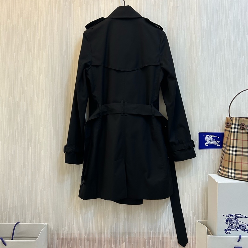BURBERRY英國黑色風衣UK8-3