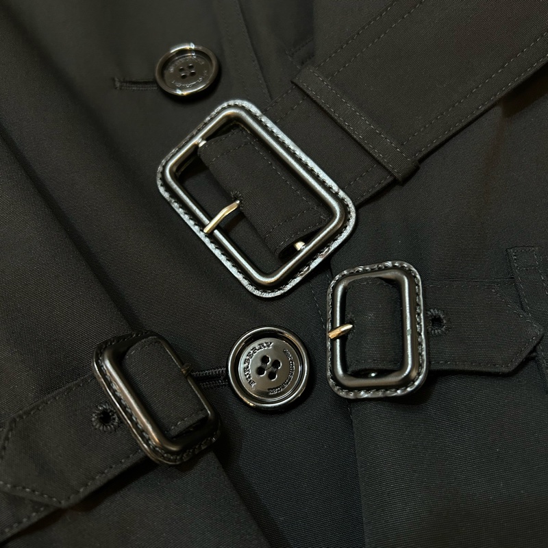 BURBERRY英國黑色風衣UK8-5